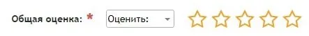 Общая оценка на  сайте отзовик