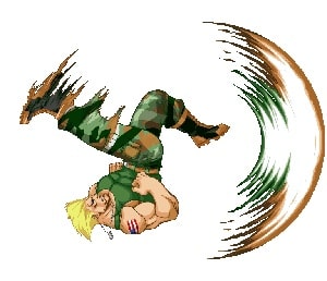 Street Fighter II - Guile - Flash Kick