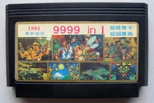 Приставка Dendy - Картридж 9999 игр в одном