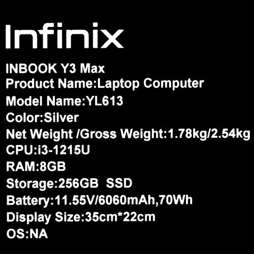 Infinix INBOOK Y3 Max