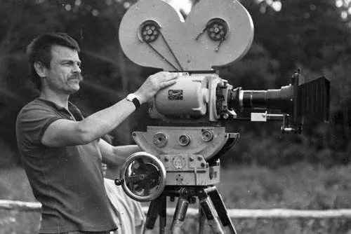 Андрей Тарковский на съемках фильма